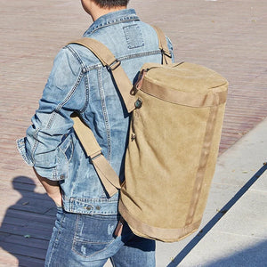 Travel Bags: Canvas Travel Bag. Large Capacity.  Shoulder Carry.