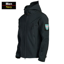 Load image into Gallery viewer, Coats / Jackets: by CHRLCK. Winter Autumn Waterproof Jacket.  Windproof. SoftShell. Hooded. Solid or Camo Colors
