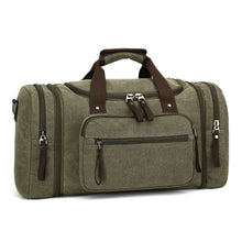 Cargar imagen en el visor de la galería, Travel Bags / Storage: Large Capacity. Spacious Capacity. Durable Canvas. Weekender / Overnighter. Shoulder Carry. Multiple Storage Areas.Various Colors.
