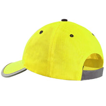 Load image into Gallery viewer, Head Gear / Safety Wear: High Visibility Reflective Baseball Cap. Yellow Safety Hat. Work Safety Helmet Washable Hat Safety Traffic Cap Hard Hat.
