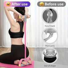 將圖片載入圖庫檢視器 Fitness: Pedal Resistance Band. Four-Tube Elastic Band, Portable. In-CAB
