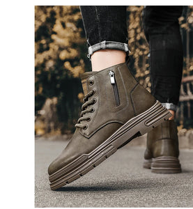 Boots:  Safety Boot. Work or Dress. Protective Working Shoes. Rustic and Rugged. (See Images for Size conversions)