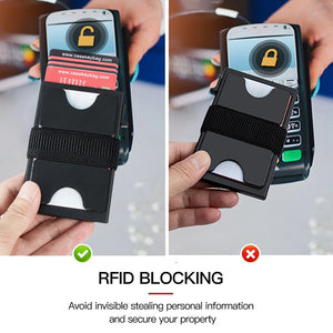 Gadgets: by CaseKey. RFID Pop-up. Slim Aluminum Card Wallet. Push Button. Metal Wallet for Men Women