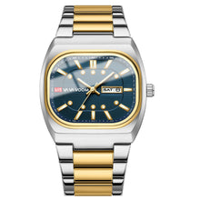 將圖片載入圖庫檢視器 Watches: 40mm Square Analog Face. Diving Series. Clock Black Stainless Steel. Quartz Movement,
