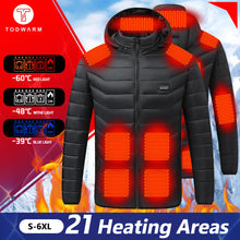 Load image into Gallery viewer, Coats / Jackets: Heated Jacket 21 Areas. Winter. USB Electric Heating.
