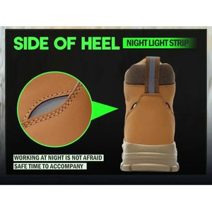 Boots: Waterproof Safety Boots. Indestructible Steel Toe. Anti-smash. Stab-resistant. Button Release..  (See Images for Size conversions)
