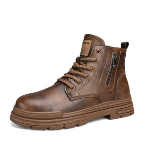 Boots:  Safety Boot. Work or Dress. Protective Working Shoes. Rustic and Rugged. (See Images for Size conversions)