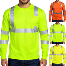 Cargar imagen en el visor de la galería, Safetwear: T-shirt. High Visibility. Long Sleeve. Round Neck. Moisture Wicking.
