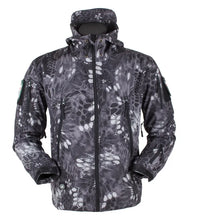 Load image into Gallery viewer, Coats / Jackets: by CHRLCK. Winter Autumn Waterproof Jacket.  Windproof. SoftShell. Hooded. Solid or Camo Colors
