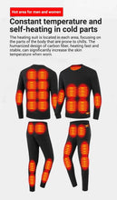 Load image into Gallery viewer, Coats / Jackets: Thermal Heated Underwear. USB Electric Heating. Fleece Long Johns.
