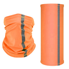 Load image into Gallery viewer, Safety Wear: High Visibility Neck Gaiter. Reflective. Summer Bandana. Wind/ Dust /Sun Protection.
