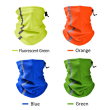 Load image into Gallery viewer, Head Gear: Gaiter: Fleece Neck Warmer. Reflective. Adjustable Drawstring. Windproof. Various Colors.
