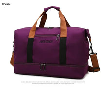 Load image into Gallery viewer, Travel Bags: Multi-Use. Travel. Gym/ Fitness. Overnighter.  Shoulder / Crossbody Strap. Waterproof. Various Colors
