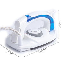 Load image into Gallery viewer, Gadget: by Kimei. Steam Iron. Portable Compact Size. Electric Baseplate. Foldable Handle. 3 Settings. Quick and Easy.
