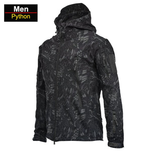 Coats / Jackets: by CHRLCK. Winter Autumn Waterproof Jacket.  Windproof. SoftShell. Hooded. Solid or Camo Colors