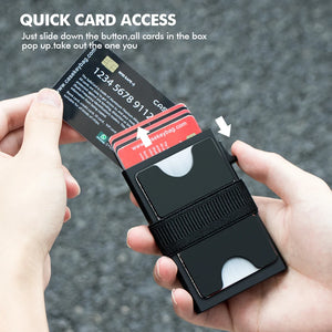 Gadgets: by CaseKey. RFID Pop-up. Slim Aluminum Card Wallet. Push Button. Metal Wallet for Men Women