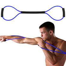 Load image into Gallery viewer, Fitness: Elastic Resistance Band.  Comfort Handles. Strength Tension Rope. Note: Single B.and

