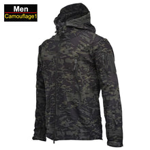 Load image into Gallery viewer, Coats / Jackets: by CHRLCK. Winter Autumn Waterproof Jacket.  Windproof. SoftShell. Hooded. Solid or Camo Colors

