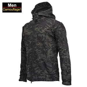 Coats / Jackets: by CHRLCK. Winter Autumn Waterproof Jacket.  Windproof. SoftShell. Hooded. Solid or Camo Colors