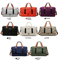 Load image into Gallery viewer, Travel Bags: Multi-Use. Travel. Gym/ Fitness. Overnighter.  Shoulder / Crossbody Strap. Waterproof. Various Colors
