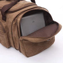 Cargar imagen en el visor de la galería, Travel Bags / Storage: Large Capacity. Spacious Capacity. Durable Canvas. Weekender / Overnighter. Shoulder Carry. Multiple Storage Areas.Various Colors.

