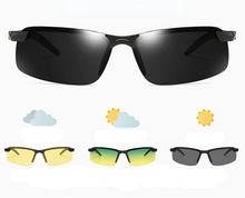 Load image into Gallery viewer, Eyewear: Anti-UV Night Vision Sunglasses. Day Night Driving. Polarized.
