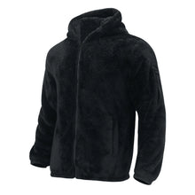 Load image into Gallery viewer, Coats / Jackets: Plush Jacket . Male Winter  Minimalist Style. Solid Colors With Zipper and Hood. Cozy Comfort in Cab.
