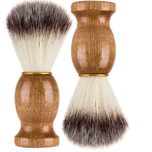 Load image into Gallery viewer, Grooming: Natural Badger Hair Shaving Brush. Barber Style Beard Brush .
