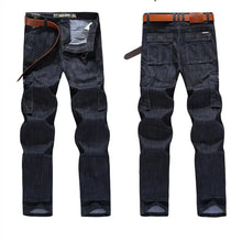 Load image into Gallery viewer, Pants: Cargo Jeans. Big Sizes. Casual  Multi-pocketed. High Quality.
