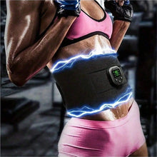 Load image into Gallery viewer, Fitness: Portable USB Waist Massager 2026 Electric Body Shaping Belt Rechargeable Trainer
