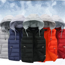 Load image into Gallery viewer, Coats / Jackets: Padded Vest for Spring or Autumn Hooded. Thick, Warm, Sleeveless.
