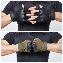 Load image into Gallery viewer, Gloves by Airsoft: Military Full Finger Gloves. Touchscreen. Protective Nylon.
