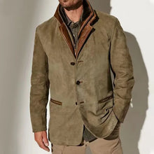 Load image into Gallery viewer, Coats / Jackets: Vintage Solid Single-Breasted. Lapel Jackets Male Casual. Dinner or Outdoors.
