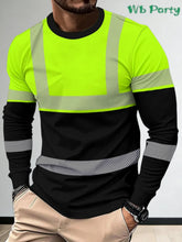 Load image into Gallery viewer, Safetywear: Casual Work Wear Men's T-Shirts. Longsleeve.
