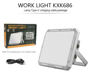 Gadgets / Tools: Portable LED Light. Rechargeable. Outdoor or Work light. Waterproof.